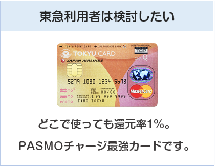 東急カードは東急利用者は検討したいクレジットカード