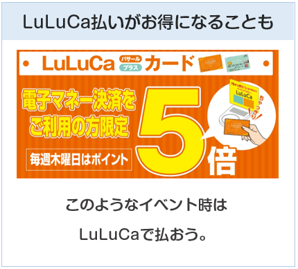 LuLuCaプラス（ルルカプラスカード）はLuLuCa払いがお得になることも