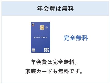 イオンカード（WAON一体型）は年会費無料のクレジットカード